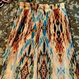 Yes multicolored palazzo pants
